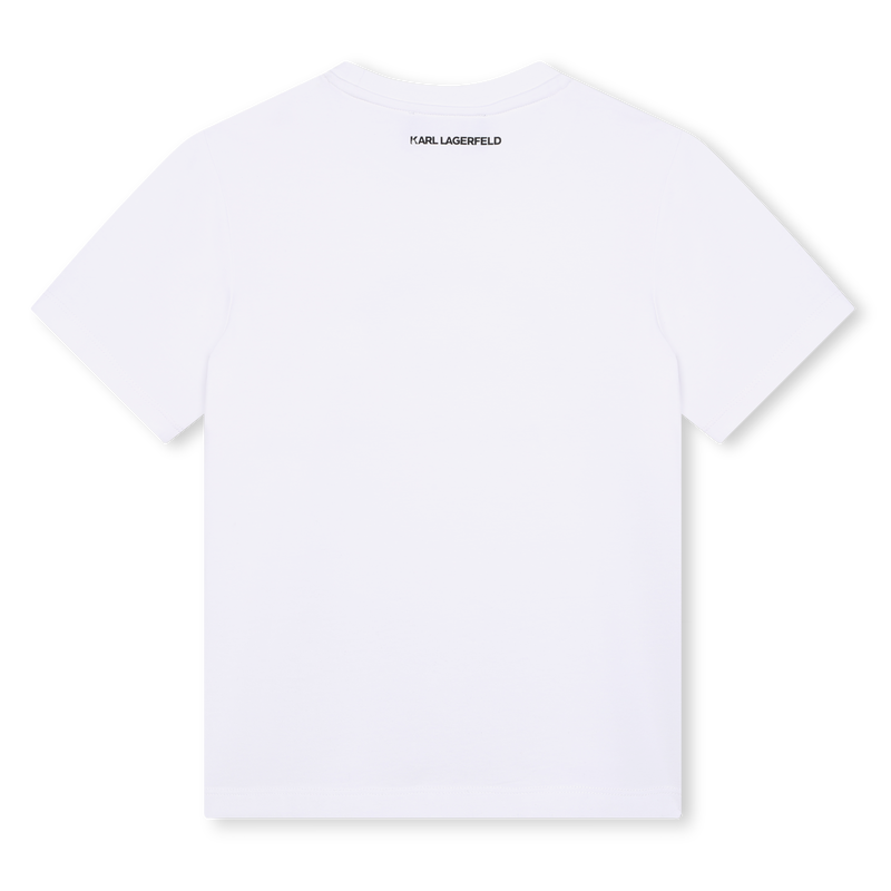 T-shirt con stampa applicata KARL LAGERFELD KIDS 
                        BAMBINA