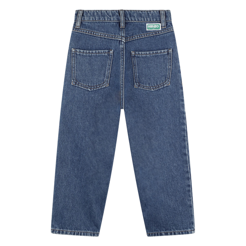 Jeans con inserti e pieghe KENZO KIDS 
                        BAMBINA