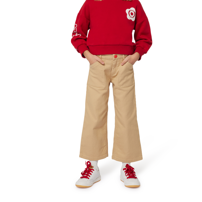 Pantaloni svasati in cotone KENZO KIDS 
                        BAMBINA