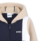 Cardigan felpato con cappuccio BOSS 
                    RAGAZZO
