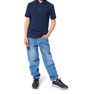 Jeans ampi 5 tasche in cotone BOSS RAGAZZO