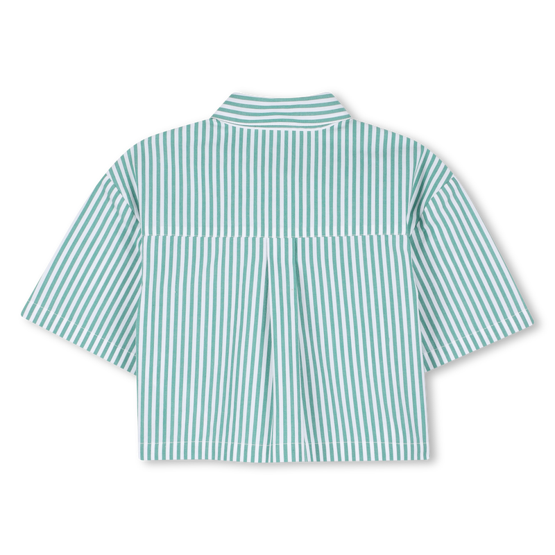 CAMICIA A RIGHE A MANICHE CORTE MICHAEL KORS 
                        BAMBINA