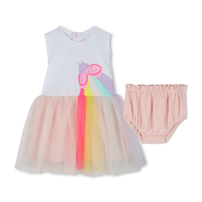 Vestito e coulotte bimateriali BILLIEBLUSH BAMBINA
