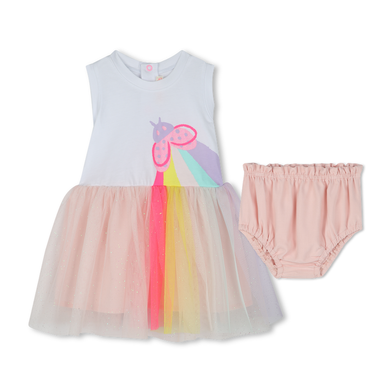 Vestito e coulotte bimateriali BILLIEBLUSH 
                        BAMBINA