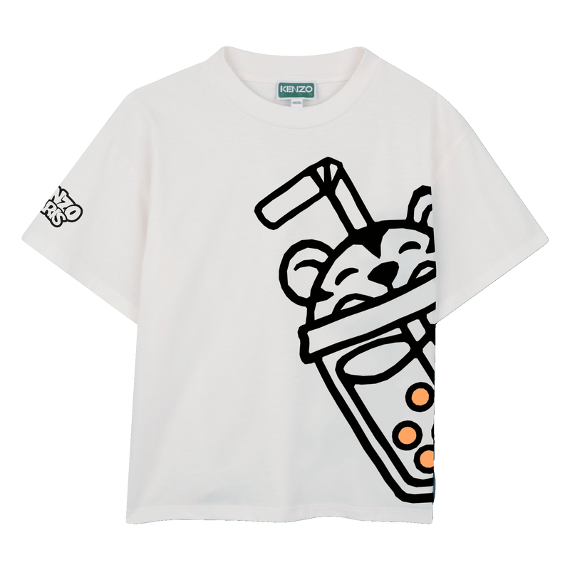 T-SHIRT A MANICHE CORTE KENZO KIDS 
                        RAGAZZO