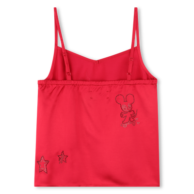 Canottiera in satin con strass ZADIG & VOLTAIRE BAMBINA