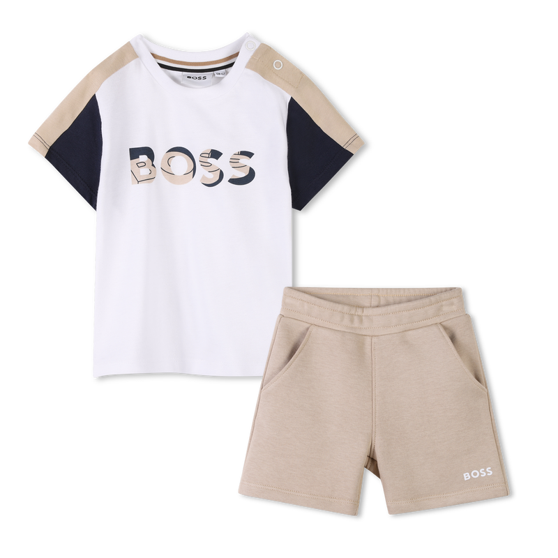 Completo shorts e t-shirt BOSS 
                        RAGAZZO