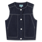 Giacca di jeans senza maniche KENZO KIDS 
                    BAMBINA