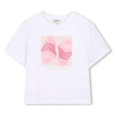 T-SHIRT A MANICHE CORTE LANVIN BAMBINA