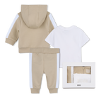 Set cardigan + pantaloni + t-shirt BOSS 
                    RAGAZZO