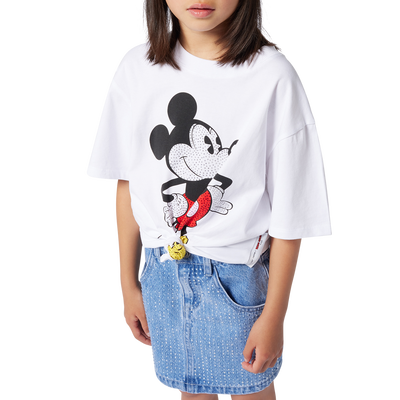 Gonna in jeans con strass MARC JACOBS BAMBINA
