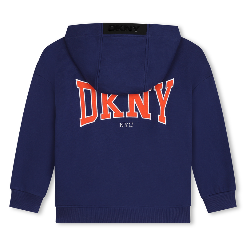 Felpa con zip e cappuccio DKNY 
                        RAGAZZO
