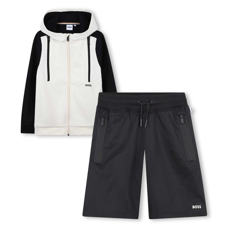 Set cardigan e shorts BOSS 
                        RAGAZZO