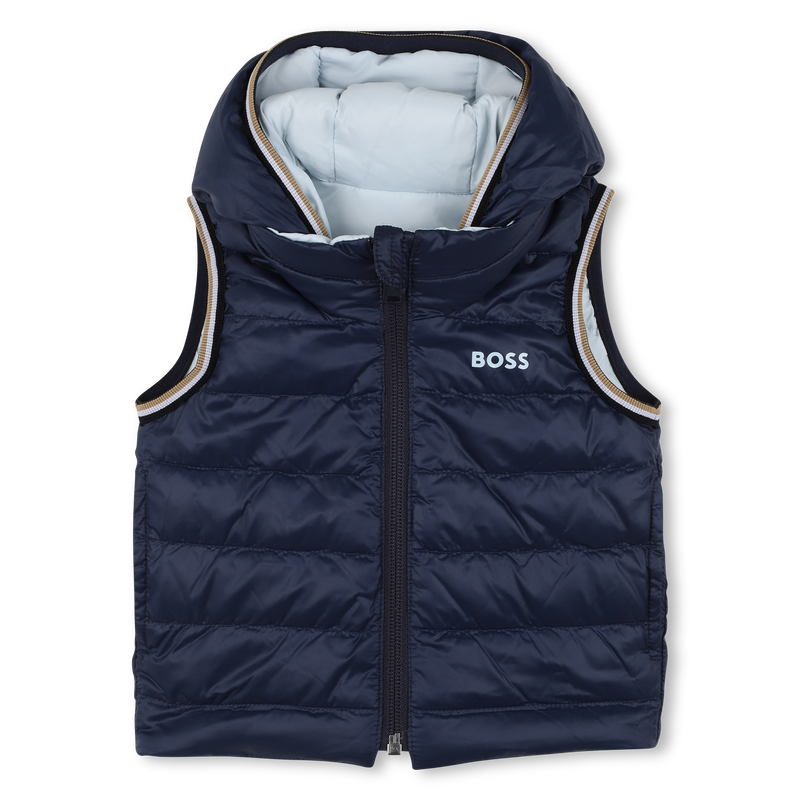 Piumino smanicato reversibile BOSS 
                        RAGAZZO