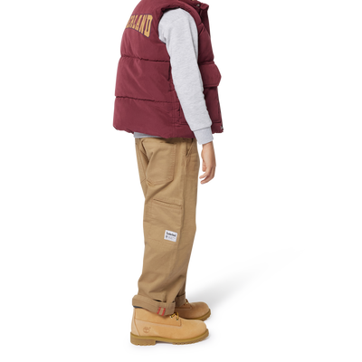 Piumino con zip e loghi TIMBERLAND RAGAZZO