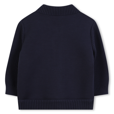 Cardigan con zip e maniche a contrasto TIMBERLAND RAGAZZO