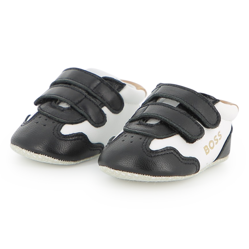 PANTOFOLE IN PELLE DI PECORA BOSS 
                        RAGAZZO