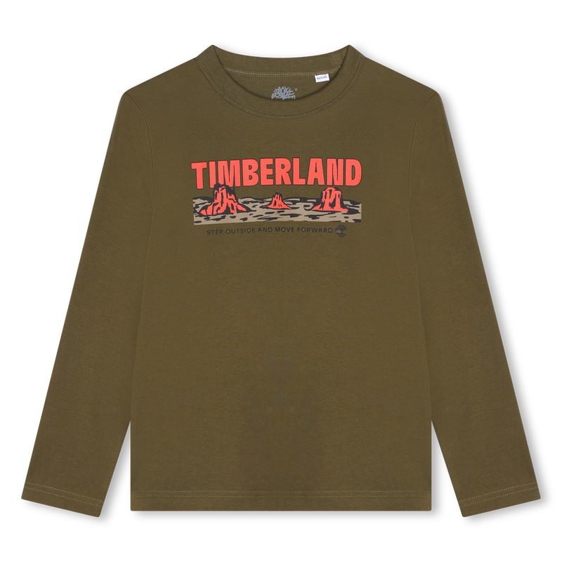 T-shirt con stampa e messaggio TIMBERLAND 
                        RAGAZZO