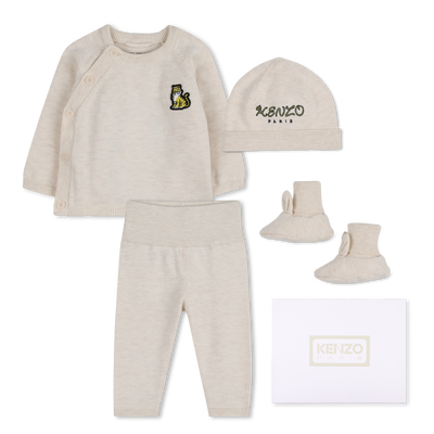 SET MAGLIONE, PANTALONI E CAPPELLO KENZO KIDS UNISEX