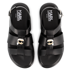 Sandali in pelle con fibbia KARL LAGERFELD KIDS 
                    BAMBINA