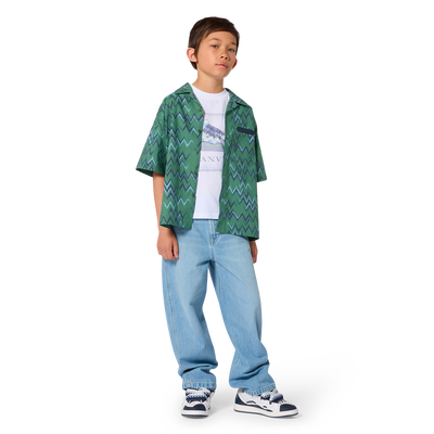 T-SHIRT A MANICHE CORTE LANVIN RAGAZZO