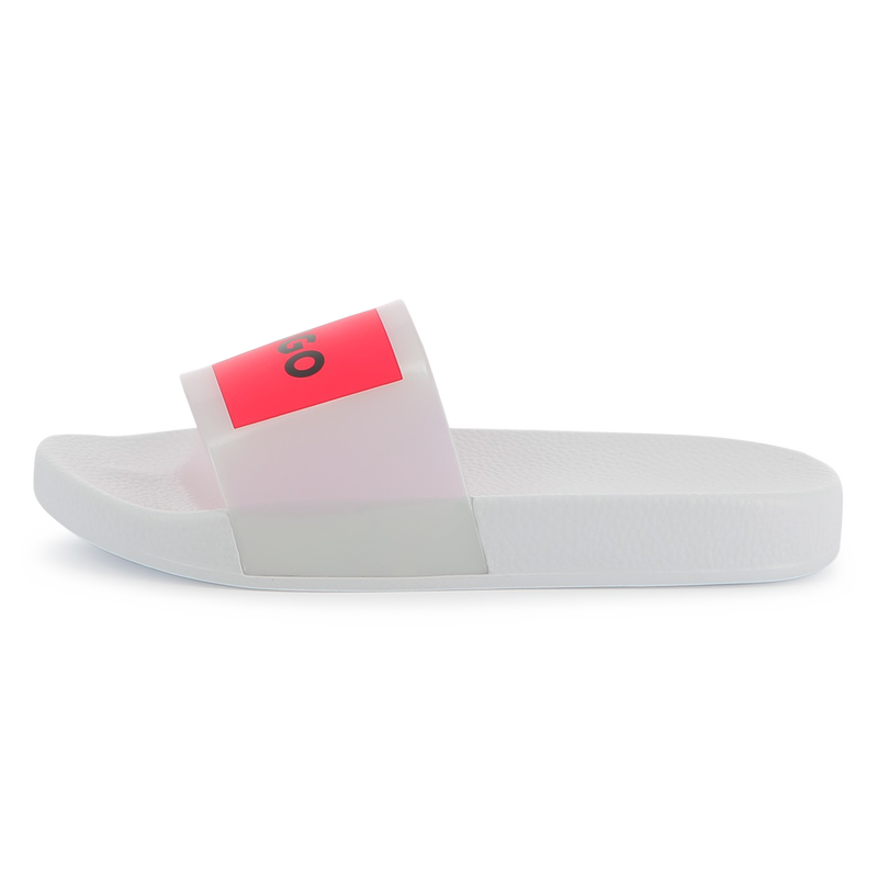 Ciabatte con logo HUGO 
                        BAMBINA