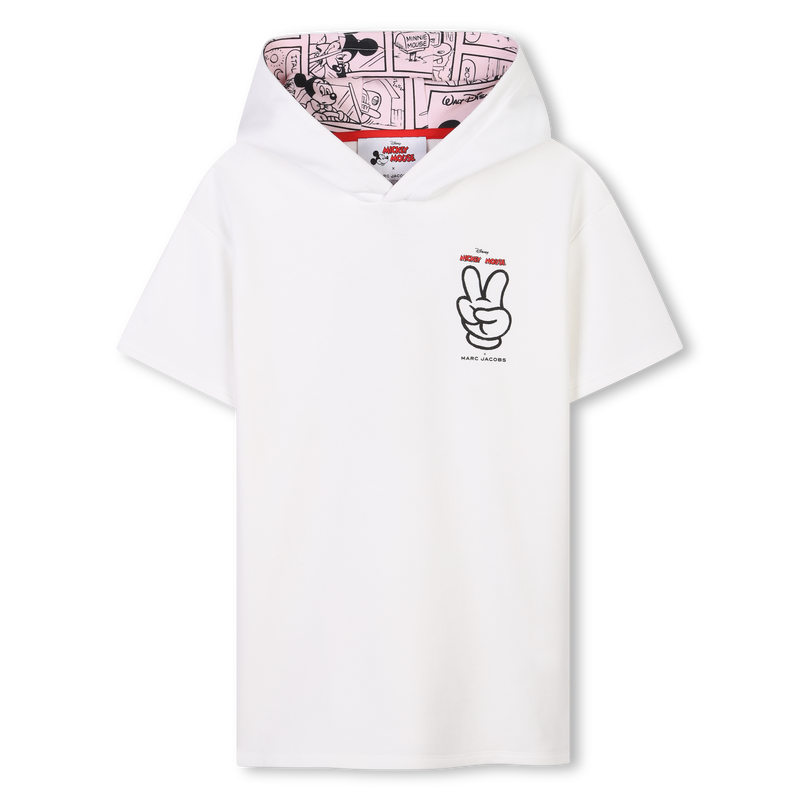 Vestito con cappuccio cotone MARC JACOBS 
                        BAMBINA