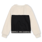Felpa bimateriale KARL LAGERFELD KIDS 
                    BAMBINA