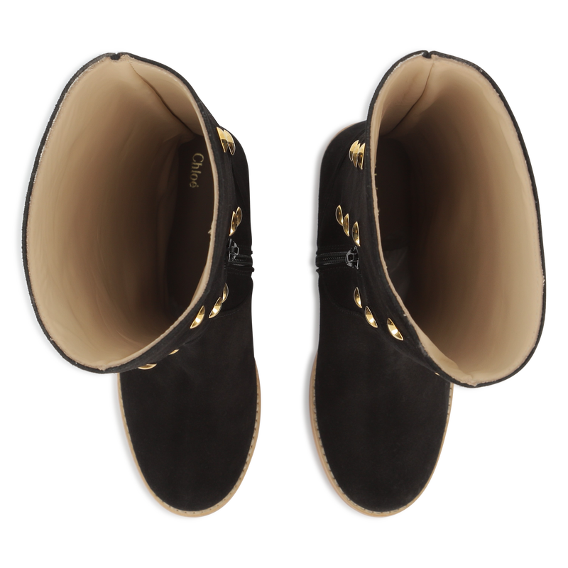 Stivali in pelle scamosciata di vitello CHLOE 
                        BAMBINA