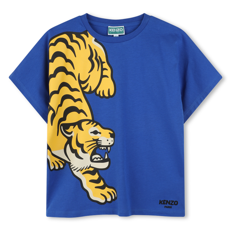 T-shirt con stampa in cotone KENZO KIDS 
                        RAGAZZO
