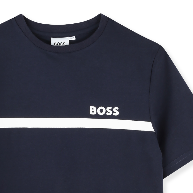 T-SHIRT A MANICHE CORTE BOSS 
                        RAGAZZO