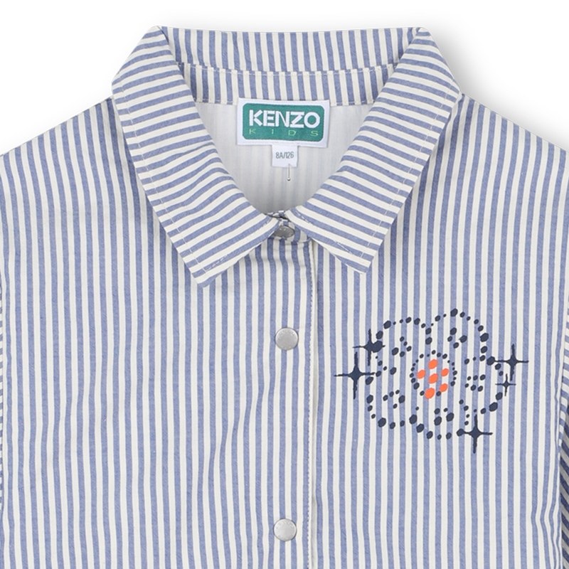 Abito chemisier a righe sottili KENZO KIDS 
                        BAMBINA
