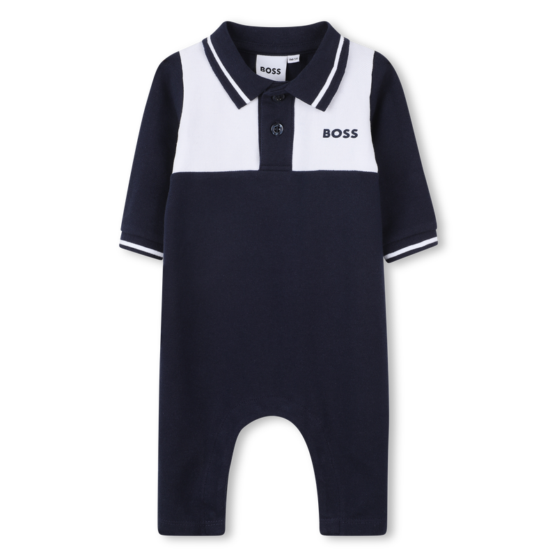 Tuta con colletto a polo BOSS 
                        RAGAZZO