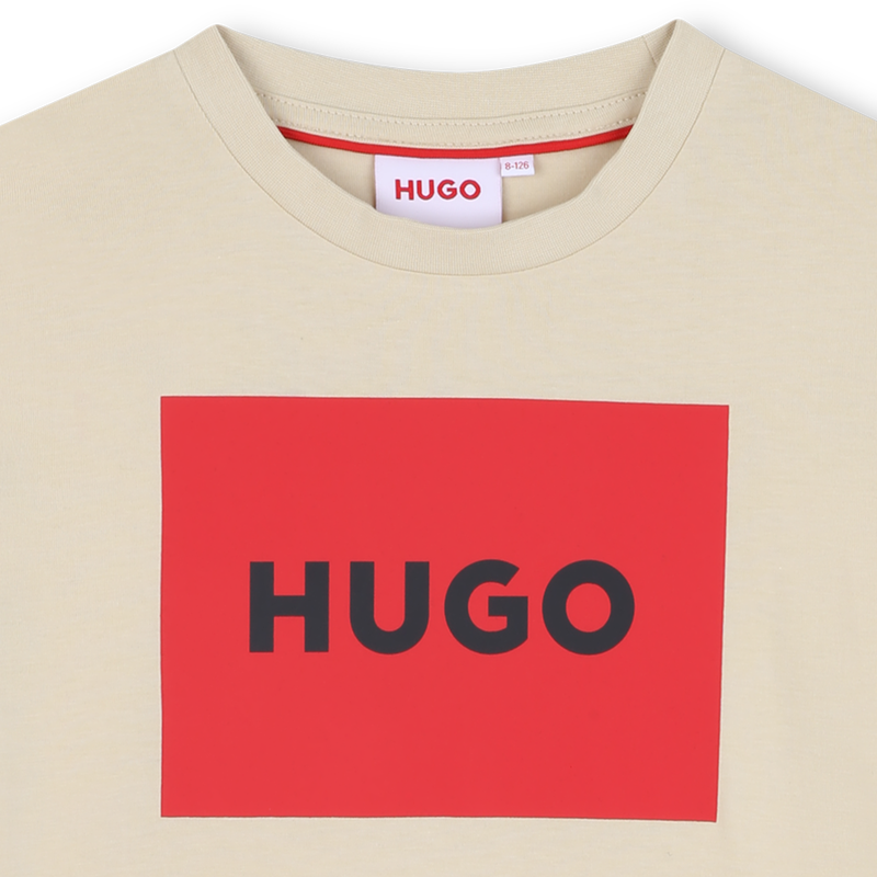 T-shirt cotone maniche corte HUGO 
                        RAGAZZO