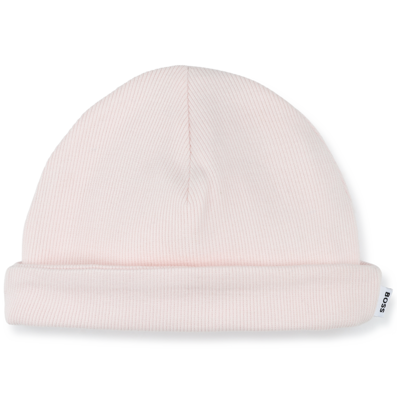 Cappello a coste con risvolto BOSS 
                        BAMBINA