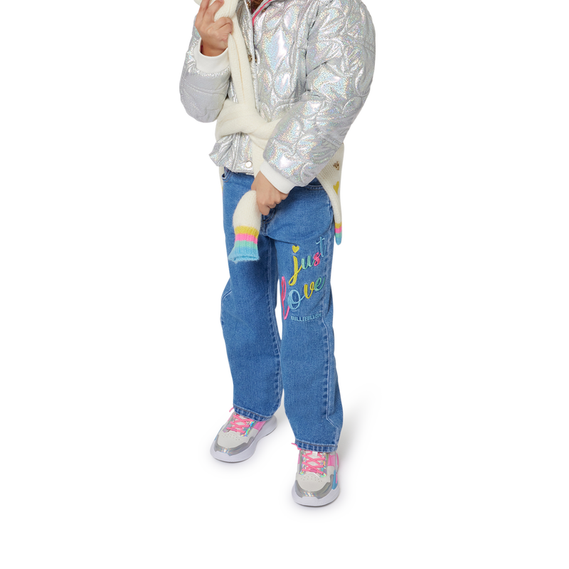 Piumino metallizzato cappuccio BILLIEBLUSH 
                        BAMBINA