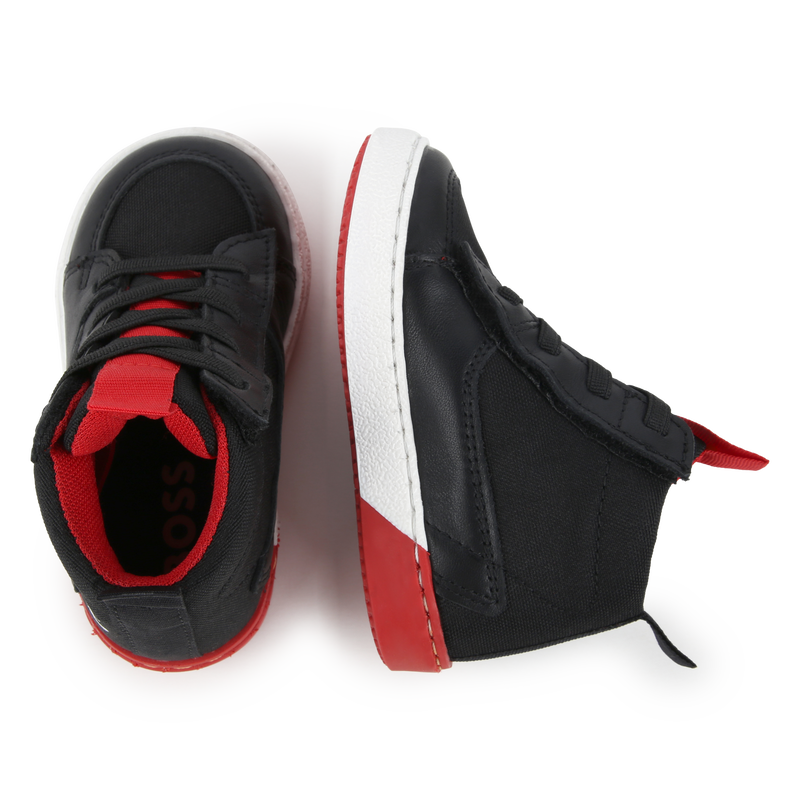 Velcro Lace-Up Sneakers BOSS 
                        RAGAZZO