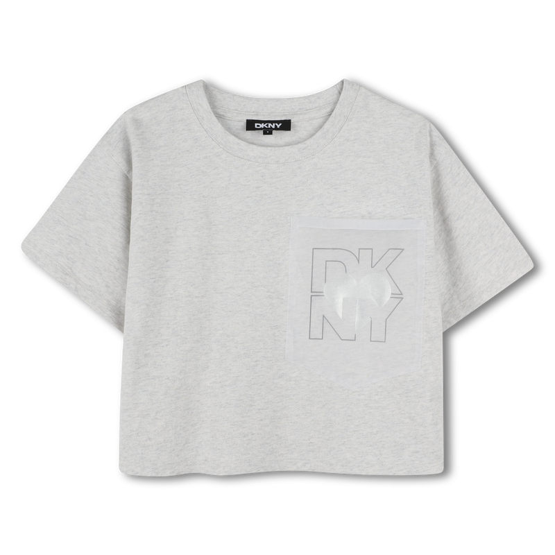 T-shirt ampia in cotone DKNY 
                        BAMBINA