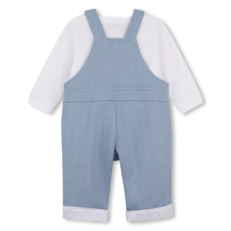 Completo salopette e t-shirt GIVENCHY 
                        BAMBINO