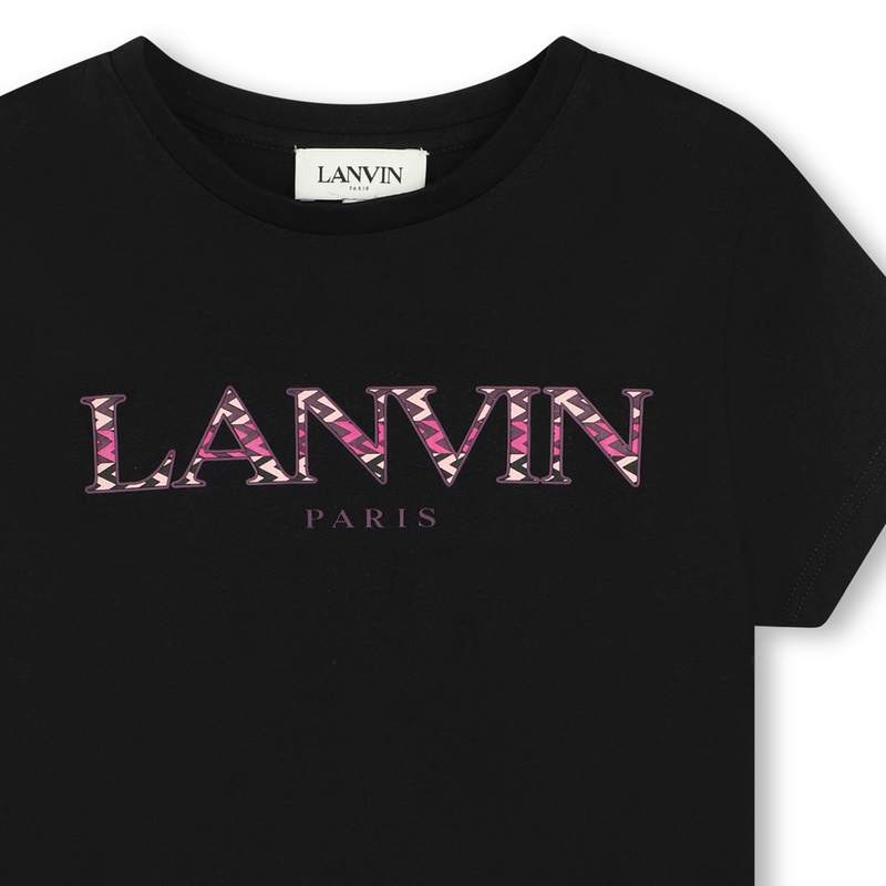 T-shirt con illustrazione logo LANVIN 
                        BAMBINA