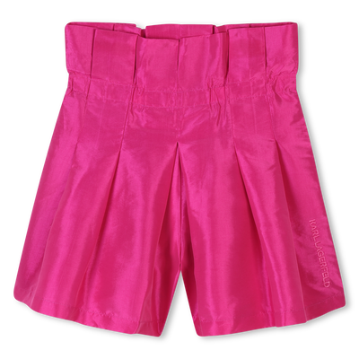 Shorts da cerimonia in taffet&agrave; KARL LAGERFELD KIDS BAMBINA