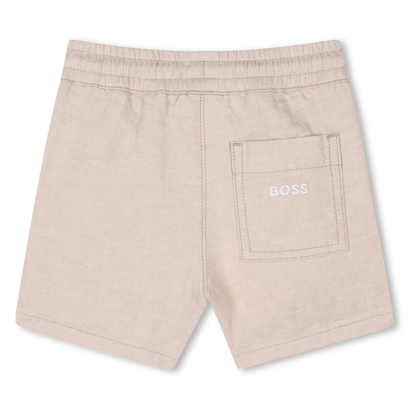 Shorts in lino e cotone BOSS 
                        RAGAZZO