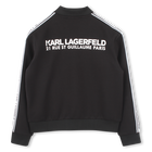 Cardigan con zip e tasche KARL LAGERFELD KIDS 
                    RAGAZZO