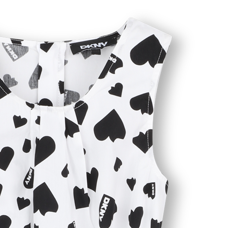 Vestito stampato in cotone DKNY 
                        BAMBINA