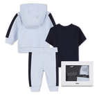 Set cardigan + pantaloni + t-shirt BOSS 
                    RAGAZZO