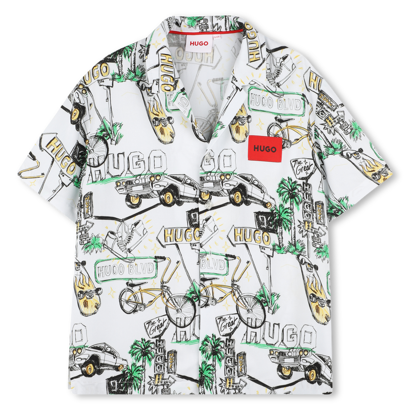 Camicia a maniche corte HUGO 
                        RAGAZZO