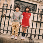 Vestito in felpa con ricami KENZO KIDS 
                    BAMBINA