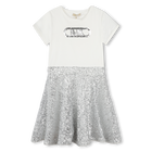 Vestito bimateriale paillettes MICHAEL KORS 
                    BAMBINA