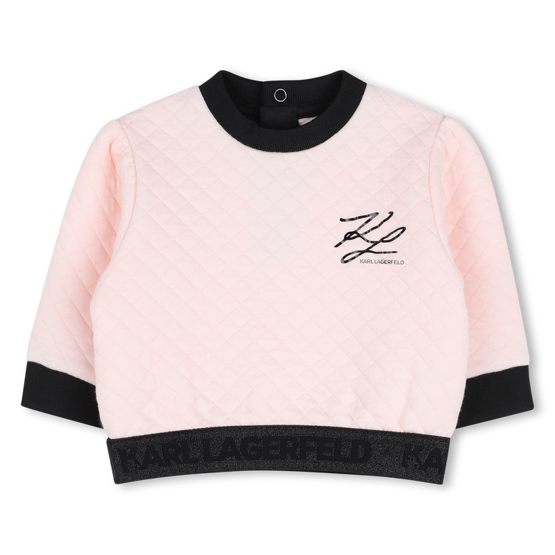 Completo felpa e gonna KARL LAGERFELD KIDS 
                        BAMBINA