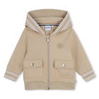 Felpa con cappuccio e zip BOSS 
                    RAGAZZO